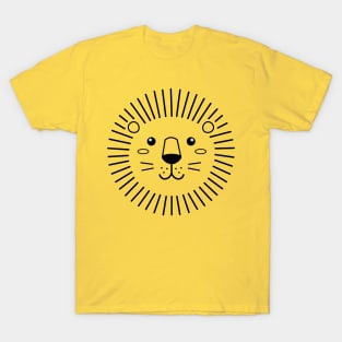 Cute Lion - Head of Lion for Toddlers Kids Men Women T-Shirt